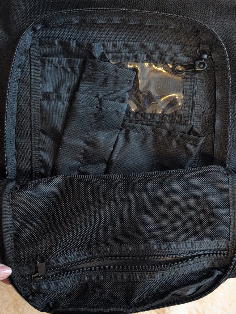 Black Swiss Messenger Bag / Backpack